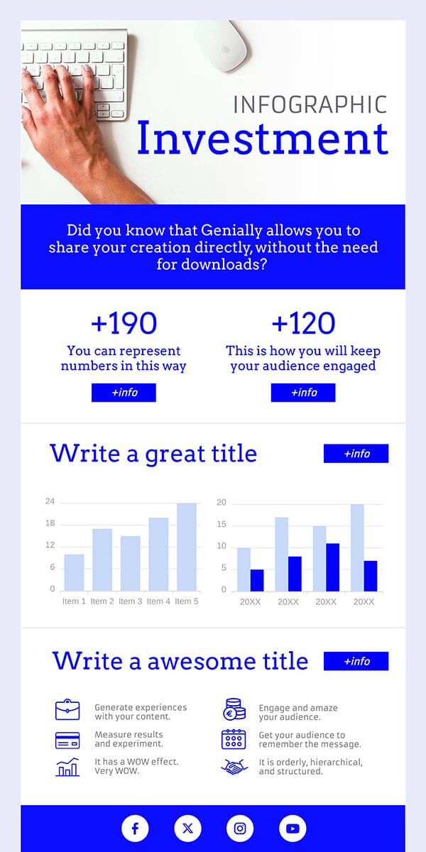 Interactive infographic templates genially